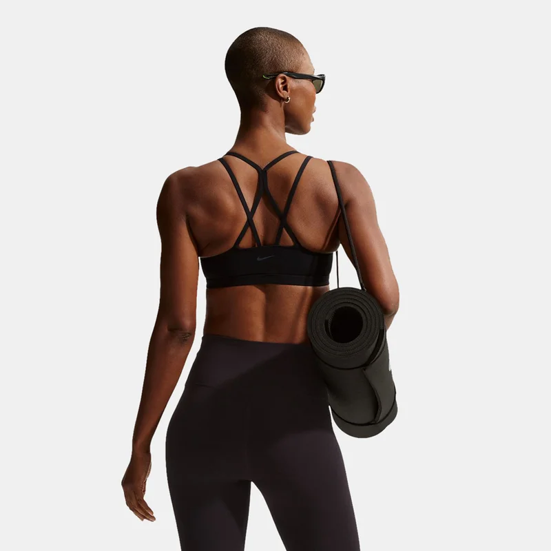 Nike Black Women's Zenvy Dri-FIT Strappy Light-Support Training Sports Bra for Women | Best Price UAE
